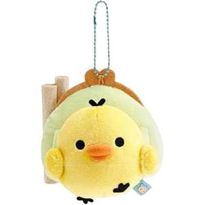 Кукла Сан Икс Рилаккума, коллекция Pixel, плюшевый брелок Нос Цыпленок высотой 11см SAN-X