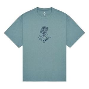 Футболка flower friends tee 'blue' Converse, синий
