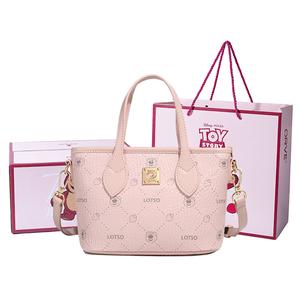 Disney Сумка через плечо из ткани серии Strawberry Bear, Berry Pink[Lotso Box+Shopping Bag]
