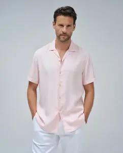 Мужская рубашка из легкого денима Salsa Jeans, розовый