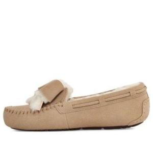 Кроссовки дакота меховой бант Ugg, желтый