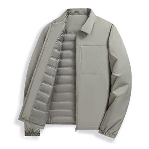 Пуховик Unisex Lapel Lightweight ZIAREL, хаки зеленый