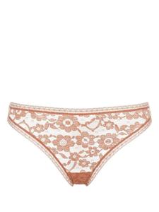ERES кружевные трусы-танга Prairie, нейтральный цвет