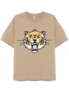 Футболка Kenzo Happy Tiger, коричневый