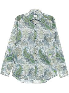 Рубашка с принтом пейсли ETRO, синий