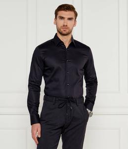 Рубашка BOSS BLACK H-HANK-kent-C3-214 Slim Fit, темно-синий