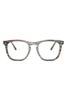 Очки в полоску прямоугольной оправе Ray-Ban, серый