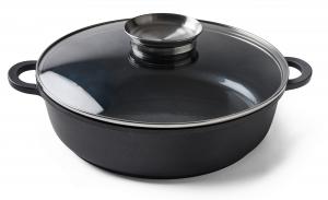 Сковорода с антипригарным покрытием Greblon Homeware Profession., черный/нержавеющая сталь