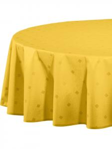 Erwin Müller Скатерть Neus из смесовой хлопчатобумажной ткани, желтого цвета