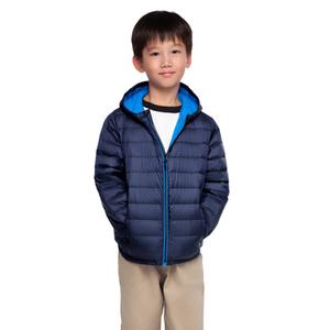 Детская ультралегкая пуховая куртка Rokka&Rolla для мальчиков, которую можно сложить и убрать, темно-синий
