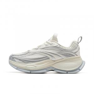 XTEP Кроссовки Basque 2 Tide Slip с низким верхом, увеличивающие высоту и отскок, мужские, серебристые, парусно-белые