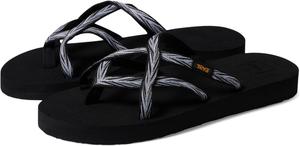 Сандалии на плоской подошве Olowahu Teva, цвет Palms Black/White