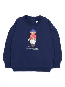 Свитер с круглым вырезом Polo Ralph Lauren Kids, синий