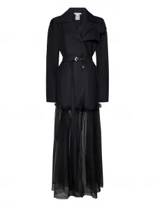 Двубортное пальто Nensi Dojaka, черный