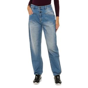 Длинные джинсовые брюки с эффектом поношенности 6y5j14 5dwqz женщина Armani, синий