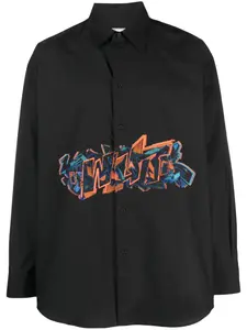 Рубашка Graf Coupe' с длинными рукавами OFF-WHITE, черный