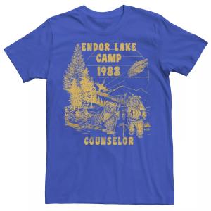 Мужская футболка Ewok Endor Lake '83 Camp Counselor Star Wars