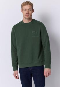 Толстовка Street One MEN MIT DETAILPRINT, Grün/Dark Green