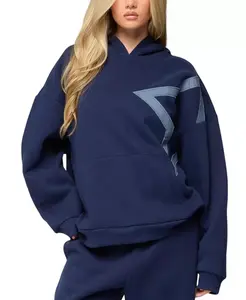 Толстовка Starly оверсайз Edikted, синий