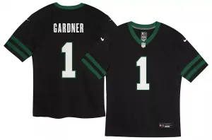 Черная альтернативная игровая майка Nike Toddler New York Jets Ahmad Sauce Gardner #1
