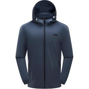 Jeep Дышащая ветрозащитная одежда с УФ-защитой для мужчин, Marine Blue