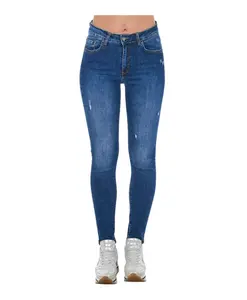 Синие рваные джинсы Frankie Morello, синий