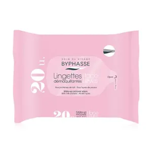 Салфетки для снятия макияжа для всех типов кожи Lingettes Démaquillantes Byphasse, 20 UD