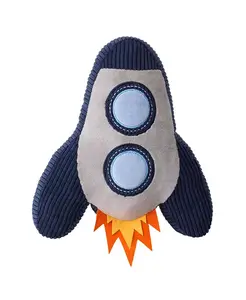 Мягкая декоративная подушка для детской комнаты в виде ракеты «Млечный путь» Lambs & Ivy, blue