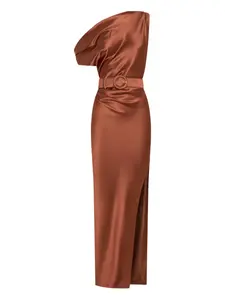 Платье макси на одно плечо Nicholas, оранжевый