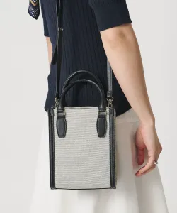 Мини-сумка из комбинированной парусины United Arrows, цвет Black