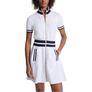 MICHAEL KORS Женское белое платье с короткими рукавами