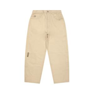 By *A Bathing APE Logo patch Jeans Aape, бежевый