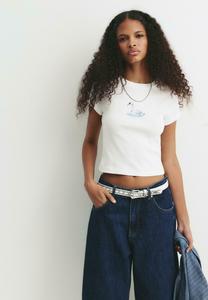 Футболка PULL&BEAR SWAN GRAPHIC, White