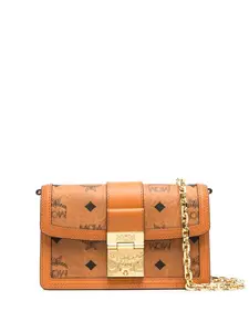 Сумка через плечо Tracy с монограммой MCM, коричневый