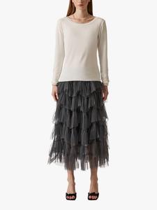 Топ с длинными рукавами Shimmer Trim James Lakeland, White