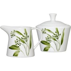 Набор для молока и сахара Evora с посудой и ботаническим мотивом Ritzenhoff & Breker, зеленый