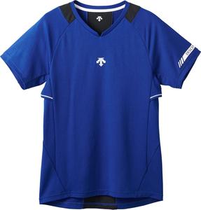 Футболка Descente, которую носит Юки Исикава, волейбольная футболка с коротким рукавом, клубные мероприятия, тренировки, черный/синий