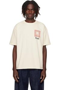 Футболка с логотипом Chevron в повторяющемся узоре Rhude, белый