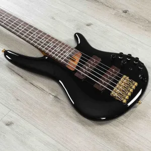 Бас-гитара Ibanez SR3506 SR Prestige 6-струнная, гриф из розового дерева, звукосниматели Nordstrand, черная