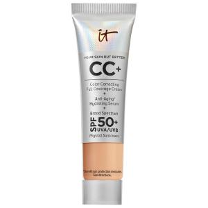 CC+ кремовая тональная основа с полным покрытием и коррекцией цвета, с SPF 50+ IT Cosmetics, 0.4 oz /12 mL, Neutral Medium
