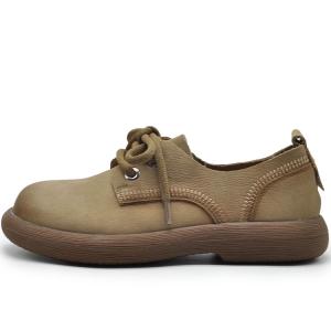 ARTMU Повседневные туфли женские низкие цвета хаки/коричневый