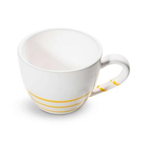 Чайная чашка Pure Flamed Yellow Maxima 0,4 л / высота: 9 см Gmundner Keramik, белый желтый