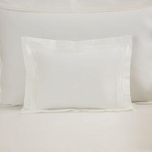 Декоративная наволочка Frette Triplo Bourdon Boudoir, 30x40, белый/молочный
