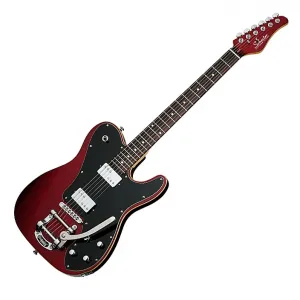 Электрогитара Schecter PT Fastback II B металлического красного цвета с бигсби B50 и камерой HH