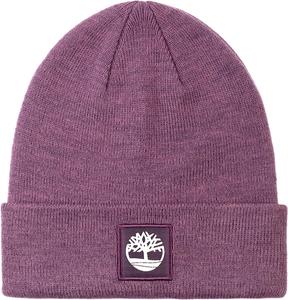 Женская шапка-бини Timberland с манжетами и тональной нашивкой, Grape Jam