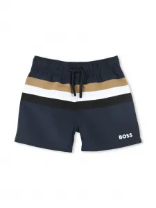Плавки-шорты в полоску BOSS Kidswear, синий