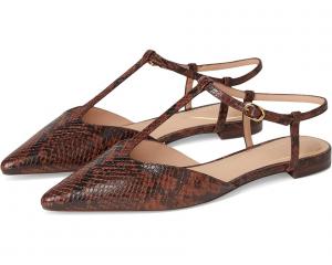 Балетки Cole Haan Marlah T-Strap Ballet Flats, цвет Dark Cuoio Snake Print Leather
