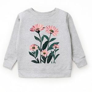 Свитшот с акварельными ромашками The Juniper Shop, Heather Grey