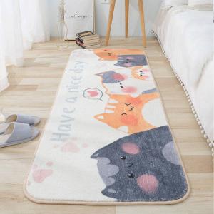 Budis Ковер 100х200 см для спальни в стиле Ins, из искусственной шерсти с милым котом