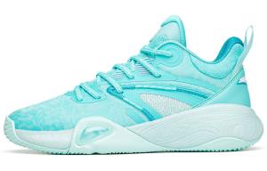 Баскетбольные кроссовки мужские с низким верхом флуоресцентные аквамариновые/мелко-зеленые Anta